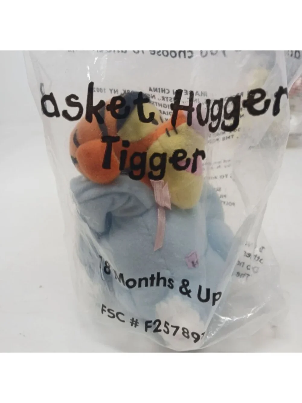 3 Disney Winnie The Pooh Basket Hugger VTG 2002 Pooh Tigger Eeyore Sealed #D-13